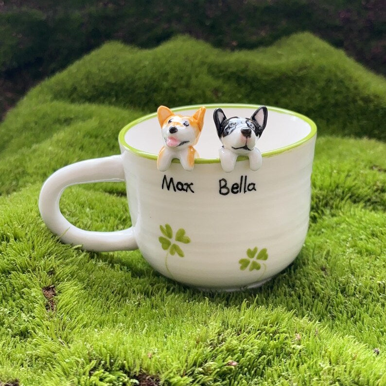 Max-hidden animal coffee cup,Gift For Dog Owner