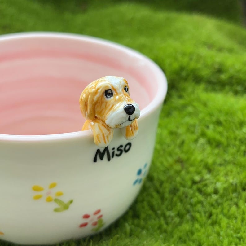 Miso-350ml-hidden animal coffee mug/Gift For Dog Owner