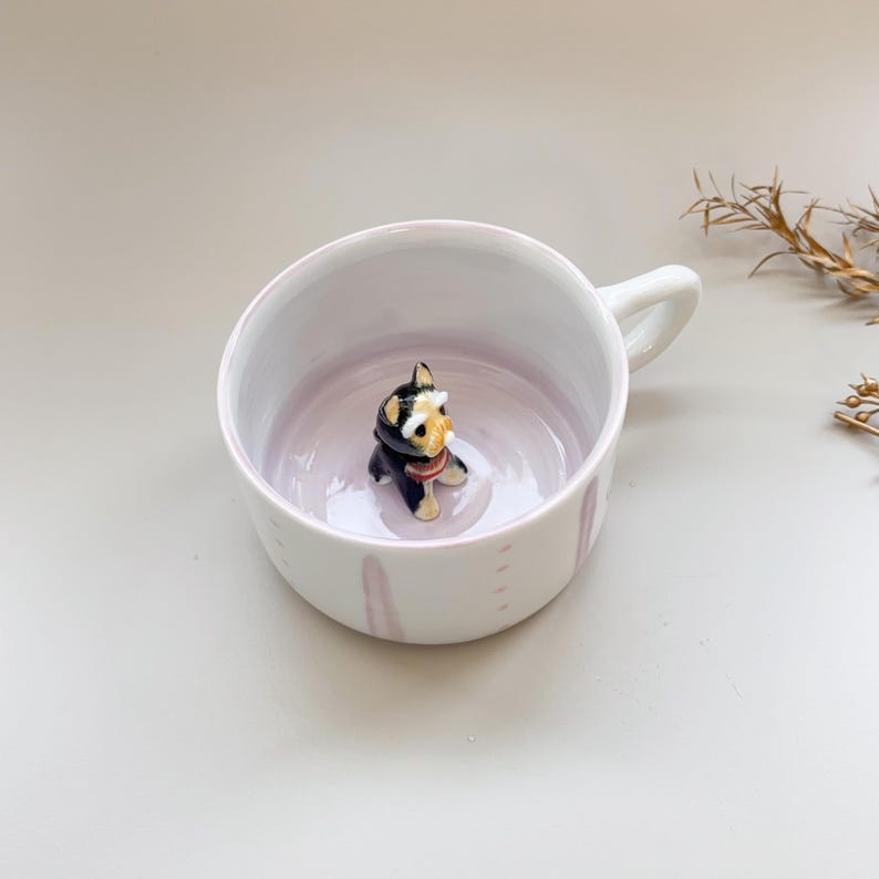 Birty-hidden animal coffee cup,Gift For Dog Owner