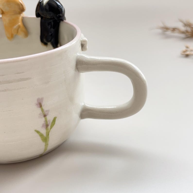 Dobby&Max-hidden animal coffee mug/Gift For Dog Owner/dog mug