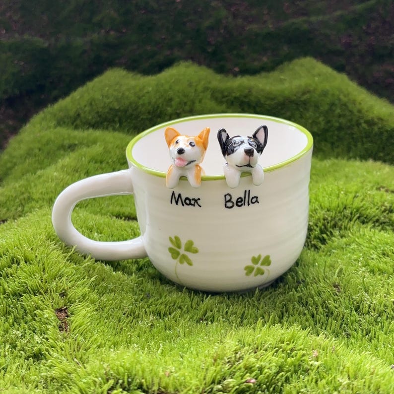 Max-hidden animal coffee cup,Gift For Dog Owner