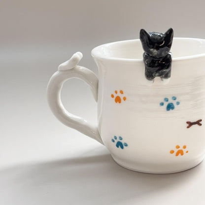 Bella-hidden animal coffee cup,Gift For Dog Owner