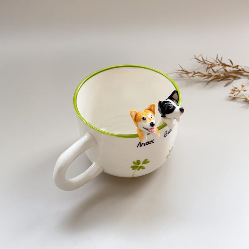 hidden animal coffee cup,Gift For Dog Owner