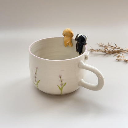 Dobby&Max-hidden animal coffee mug/Gift For Dog Owner/dog mug
