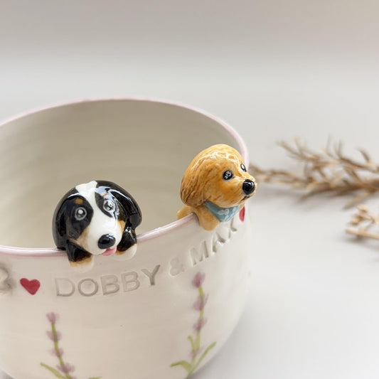 Dobby&Max-hidden animal coffee mug/Gift For Dog Owner/dog mug