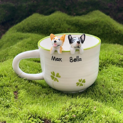 Max-hidden animal coffee cup,Gift For Dog Owner