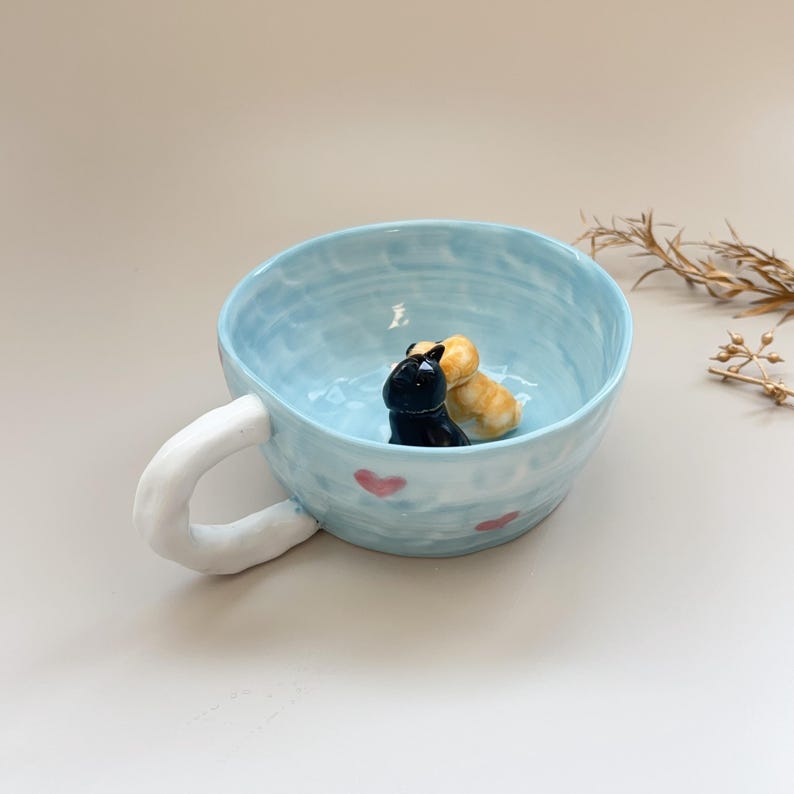 Redly-hidden animal coffee cup,Gift For Dog Owner