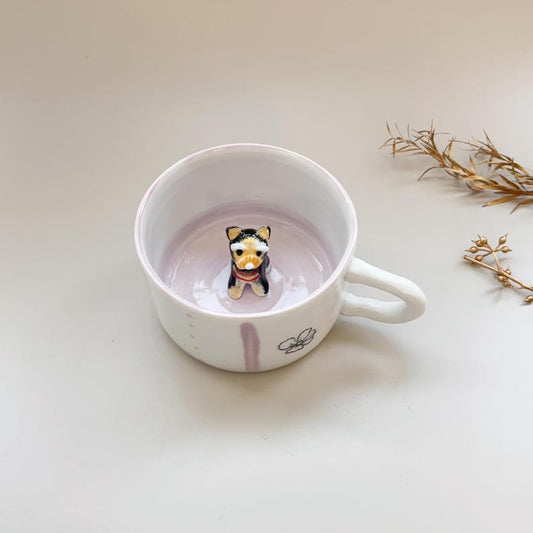 Birty-hidden animal coffee cup,Gift For Dog Owner