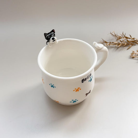 Bella-hidden animal coffee cup,Gift For Dog Owner