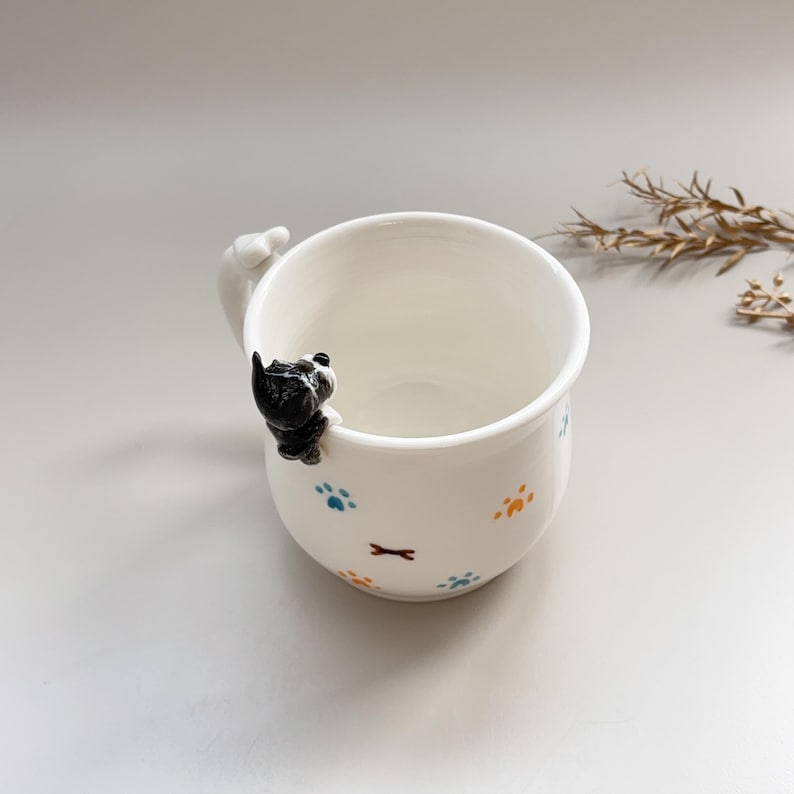 Bella-hidden animal coffee cup,Gift For Dog Owner