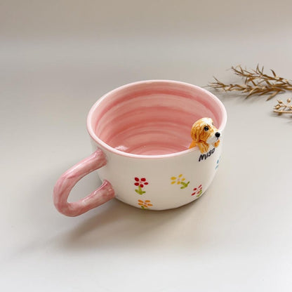 Miso-hidden animal coffee cup,Gift For Dog Owner
