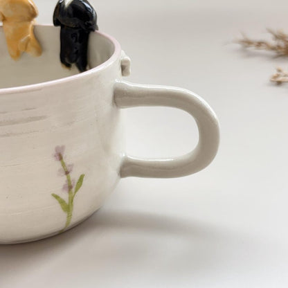 Dobby&Max-hidden animal coffee mug/Gift For Dog Owner/dog mug