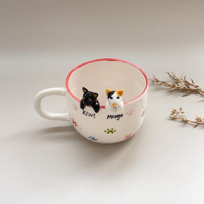 Ktwy-hidden animal coffee cup,Gift For Dog Owner