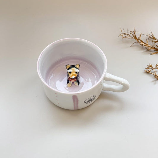 Birty-hidden animal coffee cup,Gift For Dog Owner