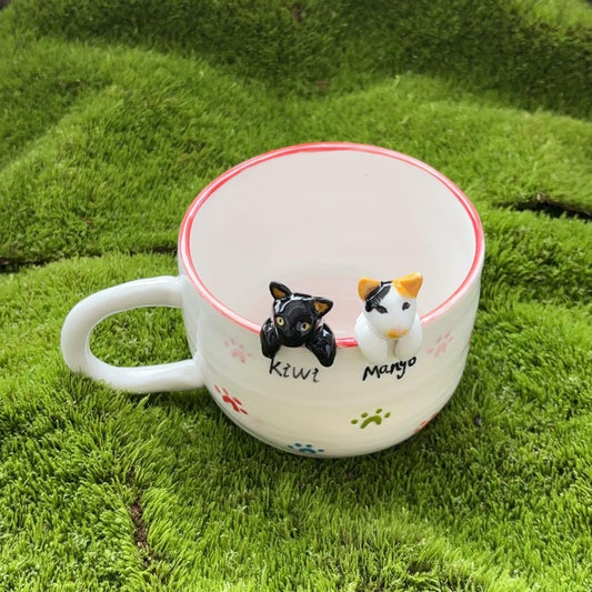 Ktwt Mango-hidden animal coffee cup,gift for dog owner