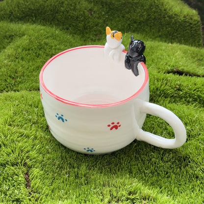 Ktwt Mango-hidden animal coffee cup,gift for dog owner