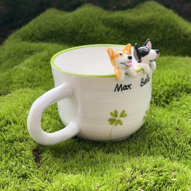 Max-hidden animal coffee cup,Gift For Dog Owner