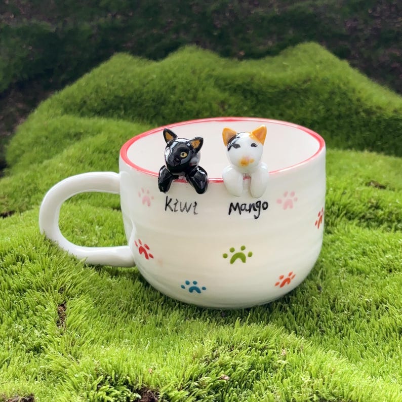 Ktwt Mango-hidden animal coffee cup,gift for dog owner