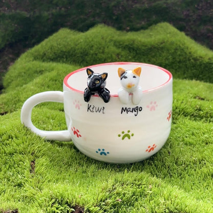 Ktwt Mango-hidden animal coffee cup,gift for dog owner