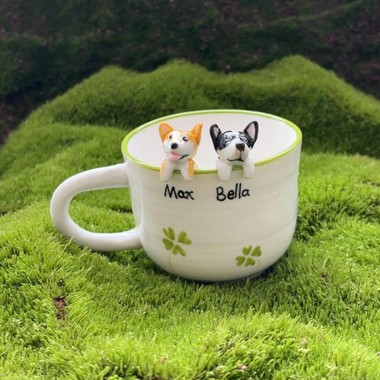 Max-hidden animal coffee cup,Gift For Dog Owner