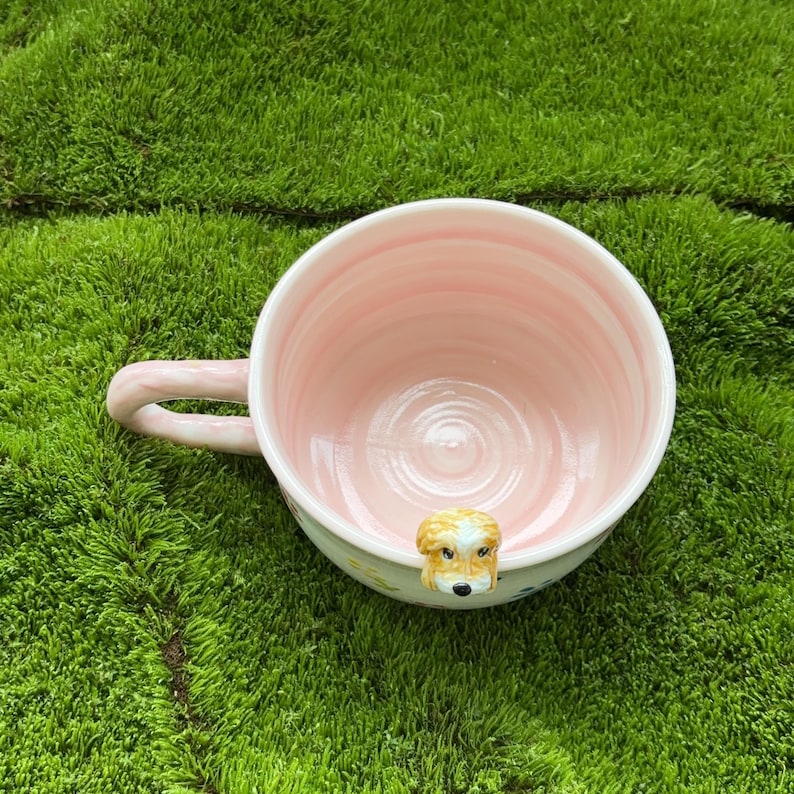Miso-350ml-hidden animal coffee mug/Gift For Dog Owner
