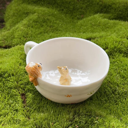 Kimiko-hidden animal coffee cup,Gift For Dog Owner