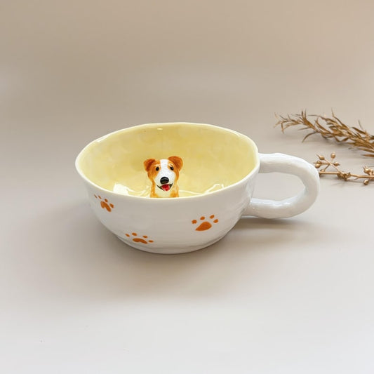 Hanney-hidden animal coffee cup,Gift For Dog Owner