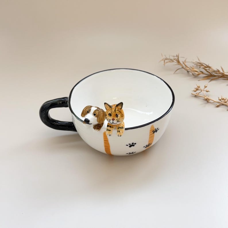 hidden animal coffee cup,Gift For Dog Owner