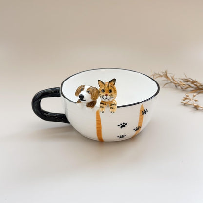 hidden animal coffee cup,Gift For Dog Owner