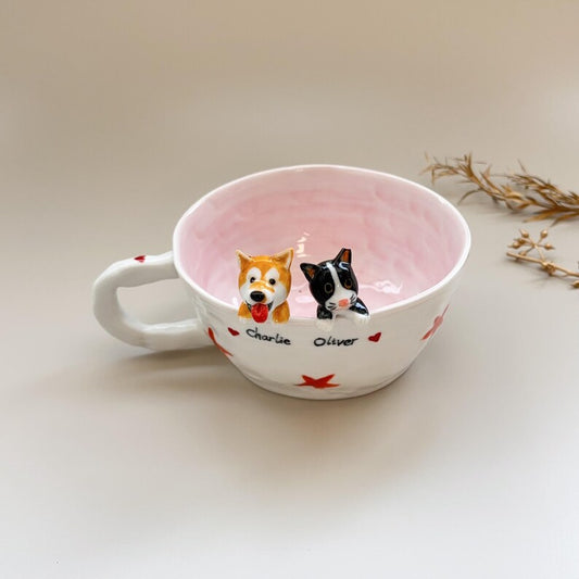 Charlie-350ML- hidden animal coffee cup