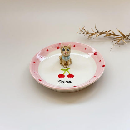 Salsa-Dog Mom Trinket Dish/Gift For Dog Owner/Dog Ceramic plate