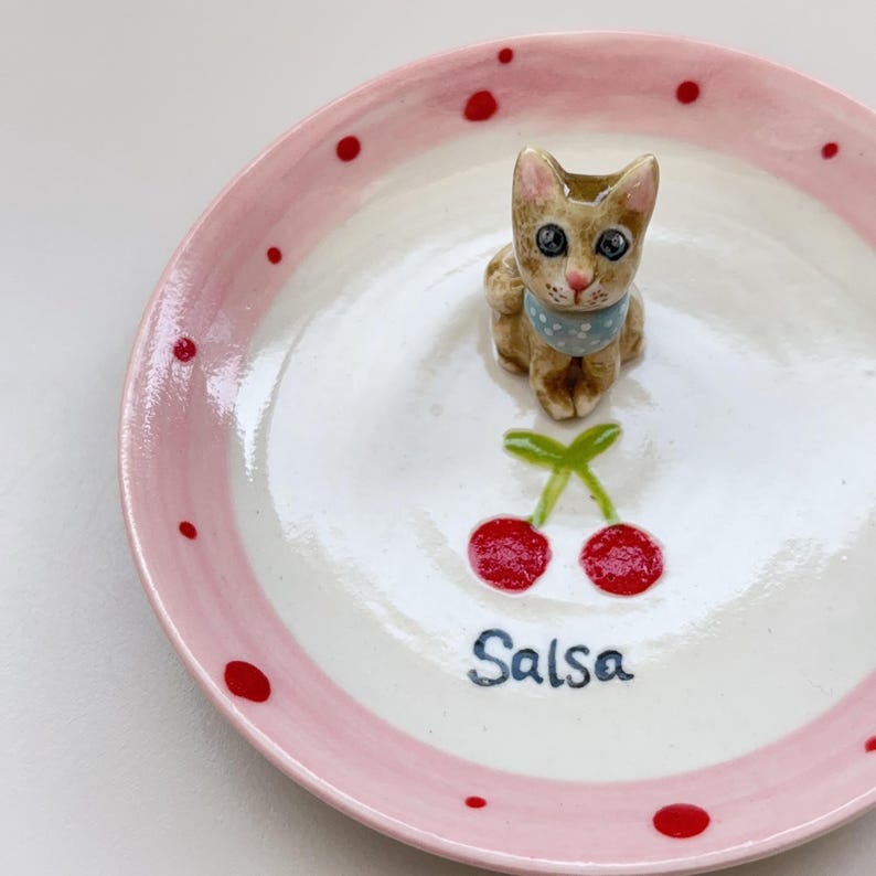 Salsa-Dog Mom Trinket Dish/Gift For Dog Owner/Dog Ceramic plate